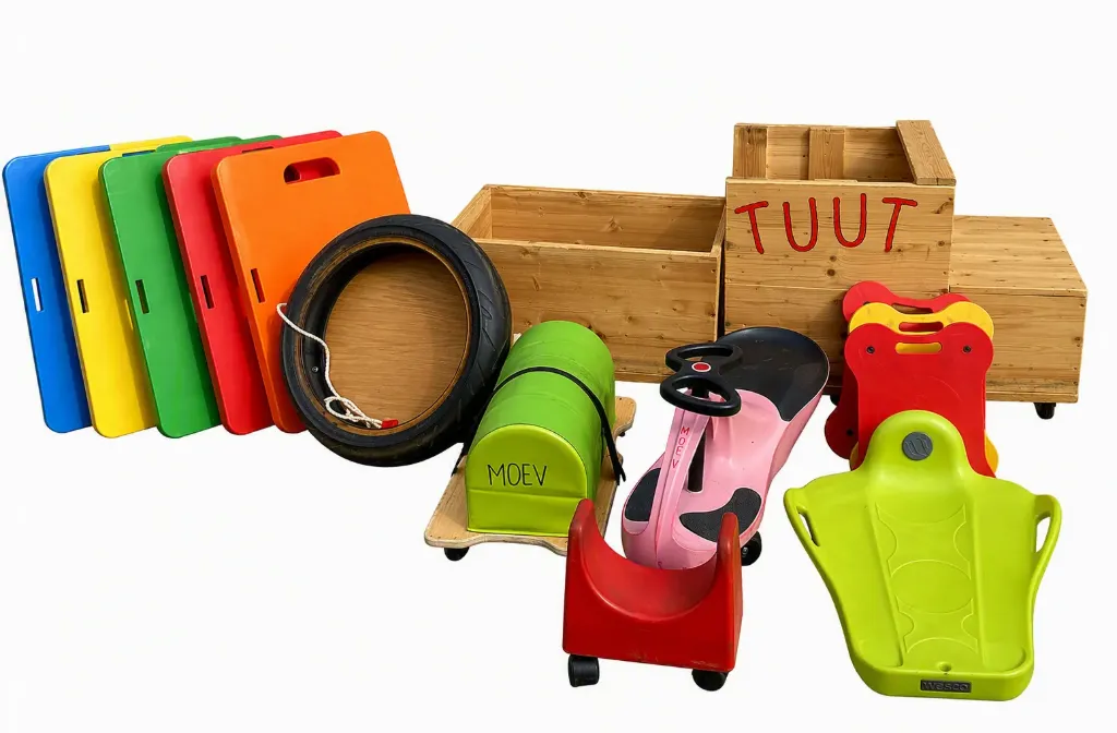 Kleuterpakket op wieltjes